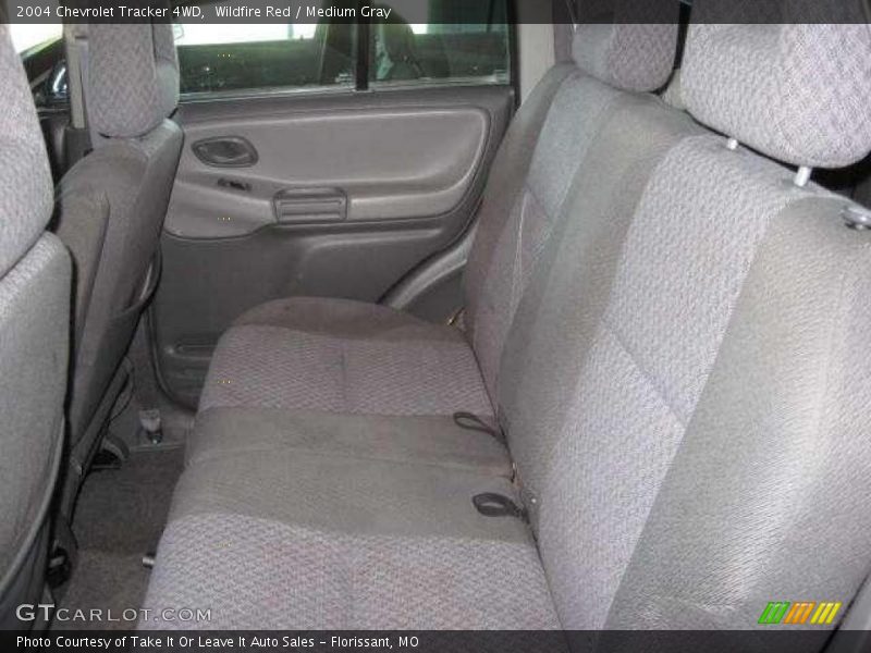 Wildfire Red / Medium Gray 2004 Chevrolet Tracker 4WD