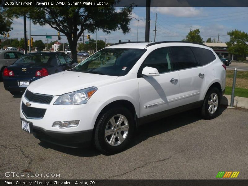 Summit White / Ebony 2009 Chevrolet Traverse LT AWD