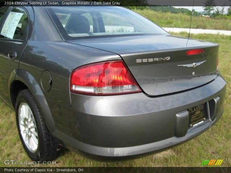 Graphite Metallic / Dark Slate Gray 2004 Chrysler Sebring LX Sedan