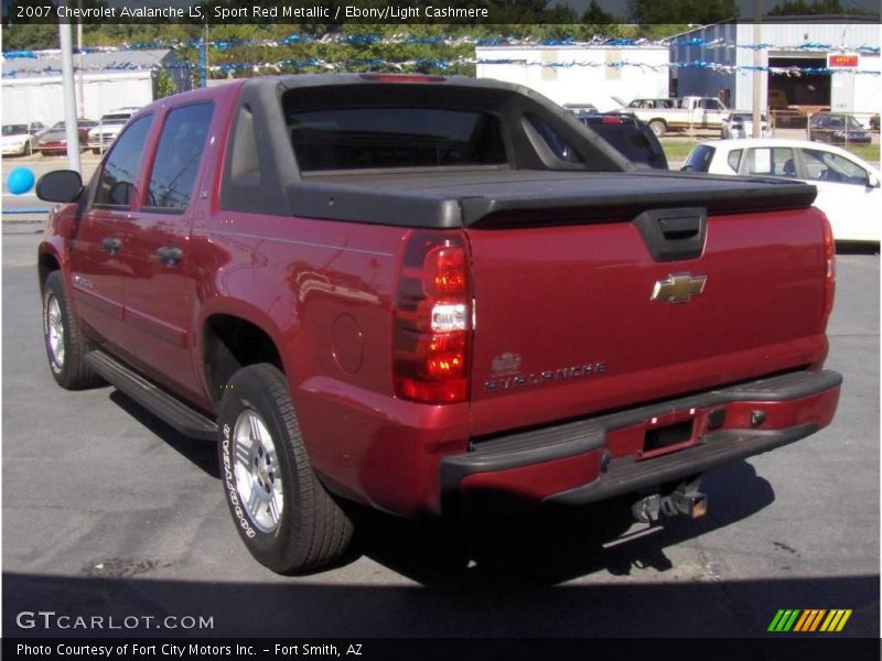 Sport Red Metallic / Ebony/Light Cashmere 2007 Chevrolet Avalanche LS