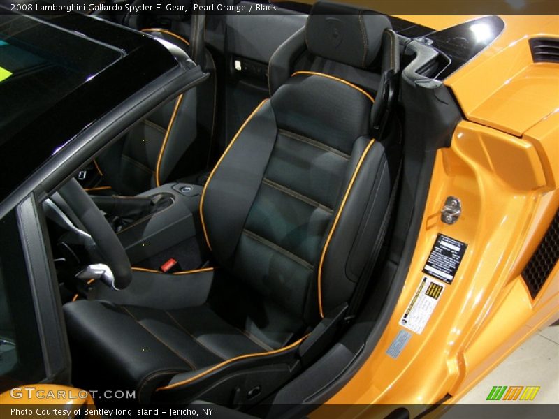 Pearl Orange / Black 2008 Lamborghini Gallardo Spyder E-Gear