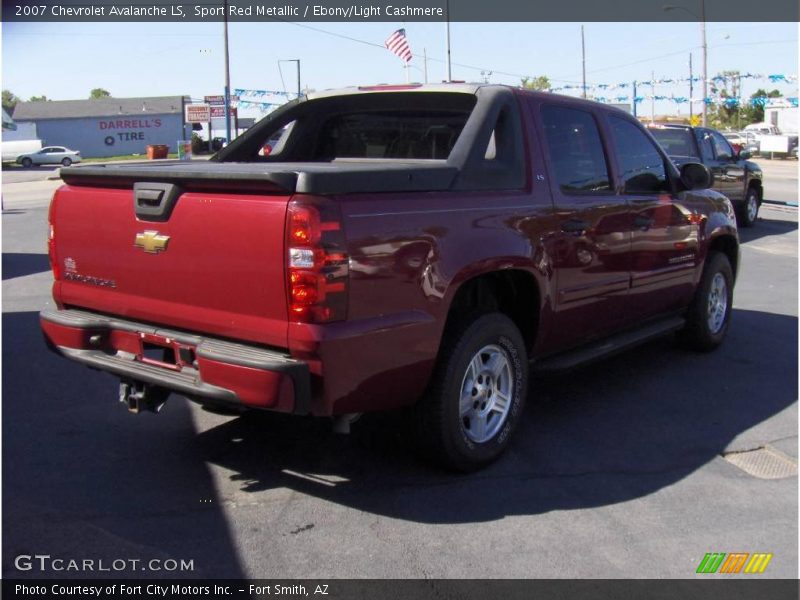 Sport Red Metallic / Ebony/Light Cashmere 2007 Chevrolet Avalanche LS