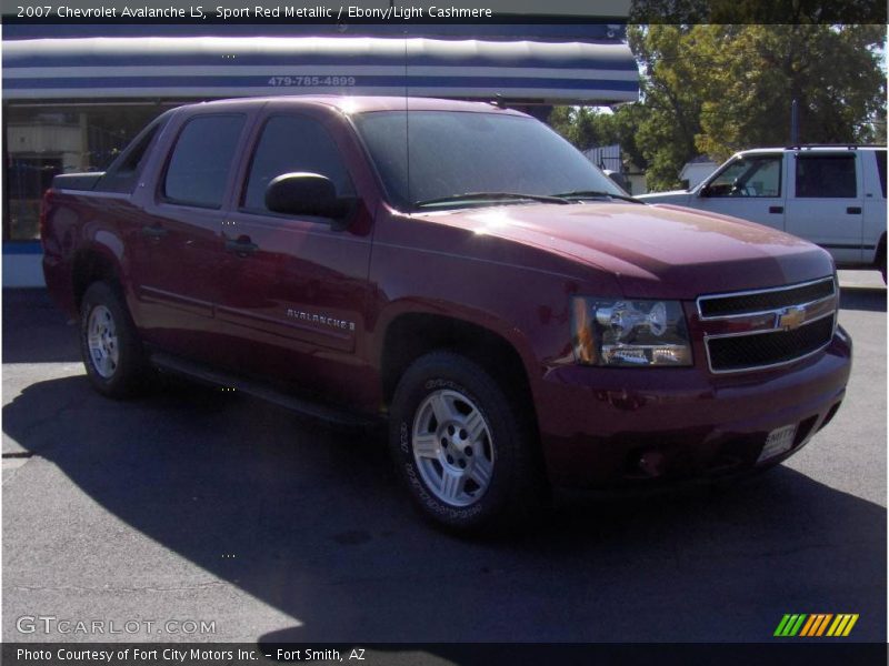 Sport Red Metallic / Ebony/Light Cashmere 2007 Chevrolet Avalanche LS