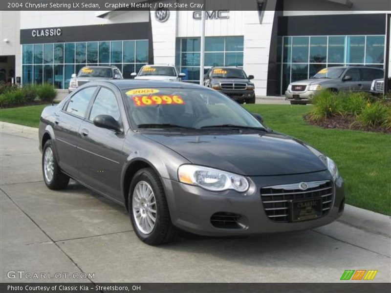 Graphite Metallic / Dark Slate Gray 2004 Chrysler Sebring LX Sedan