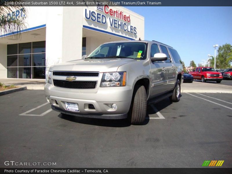 Silver Birch Metallic / Light Titanium/Dark Titanium 2008 Chevrolet Suburban 1500 LTZ 4x4