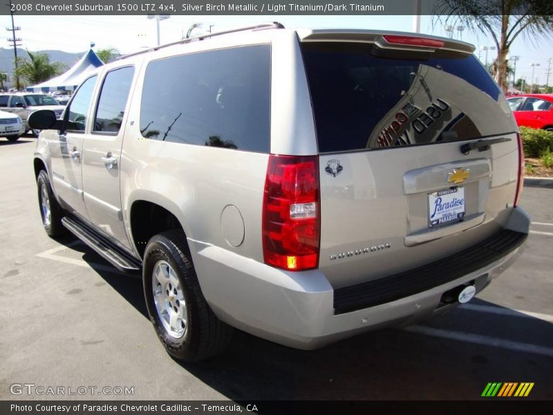 Silver Birch Metallic / Light Titanium/Dark Titanium 2008 Chevrolet Suburban 1500 LTZ 4x4