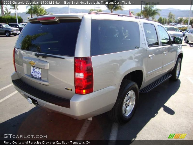 Silver Birch Metallic / Light Titanium/Dark Titanium 2008 Chevrolet Suburban 1500 LTZ 4x4