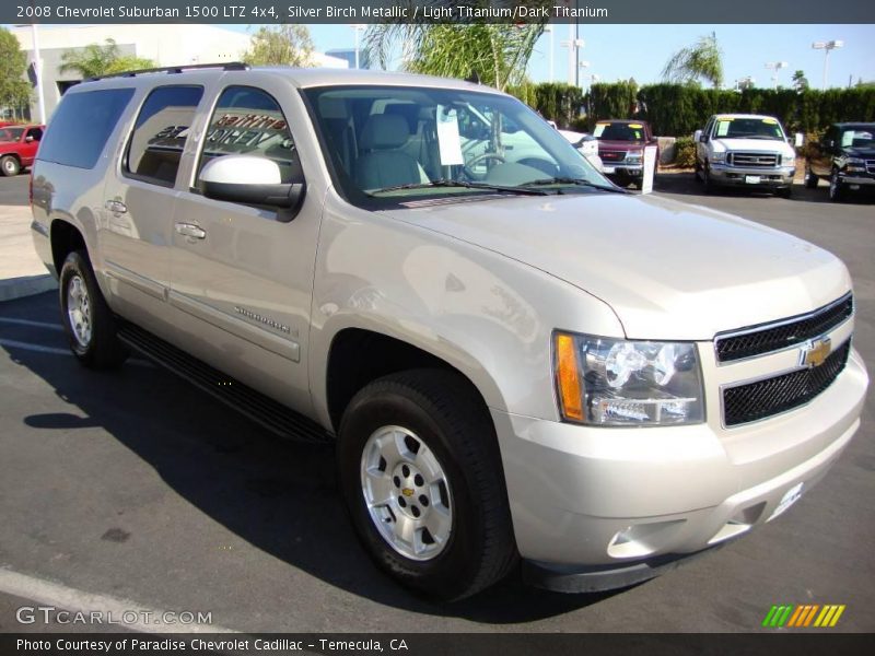Silver Birch Metallic / Light Titanium/Dark Titanium 2008 Chevrolet Suburban 1500 LTZ 4x4