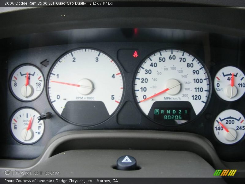 Black / Khaki 2006 Dodge Ram 3500 SLT Quad Cab Dually