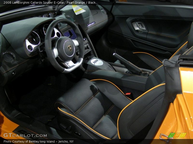 Pearl Orange / Black 2008 Lamborghini Gallardo Spyder E-Gear