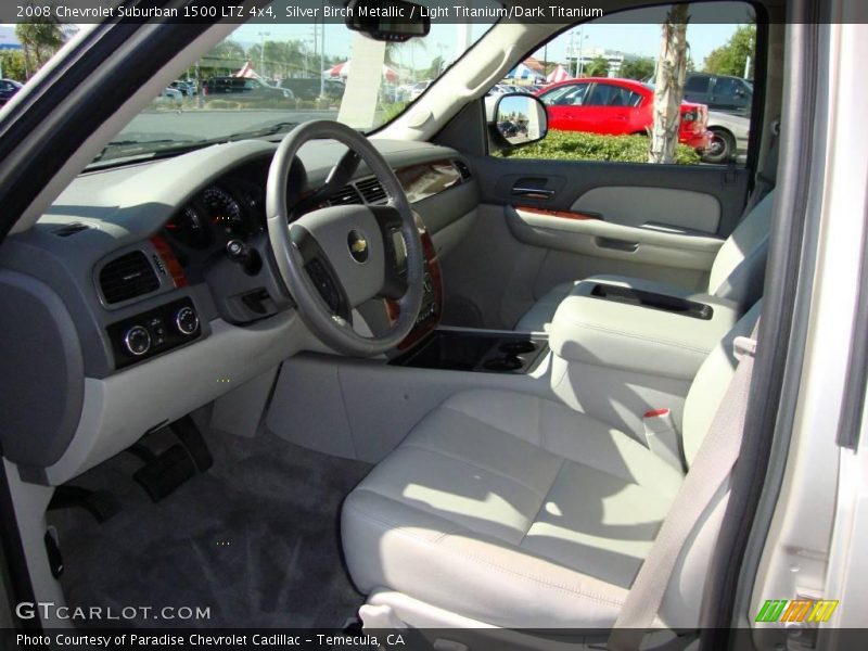 Silver Birch Metallic / Light Titanium/Dark Titanium 2008 Chevrolet Suburban 1500 LTZ 4x4