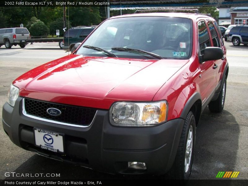 Bright Red / Medium Graphite 2002 Ford Escape XLT V6