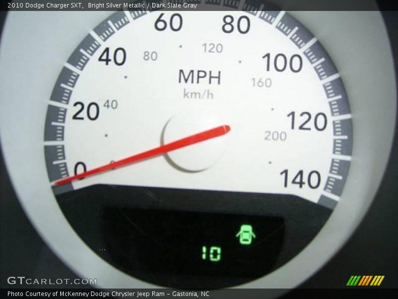 Bright Silver Metallic / Dark Slate Gray 2010 Dodge Charger SXT