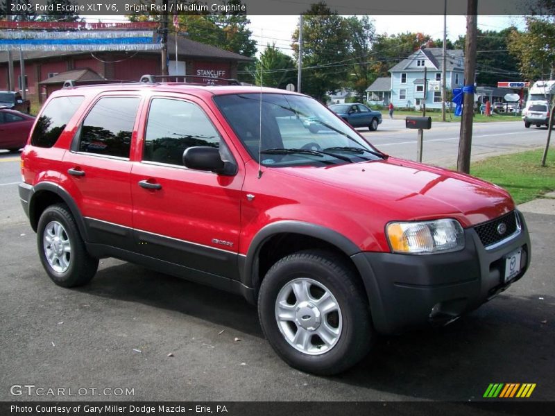 Bright Red / Medium Graphite 2002 Ford Escape XLT V6