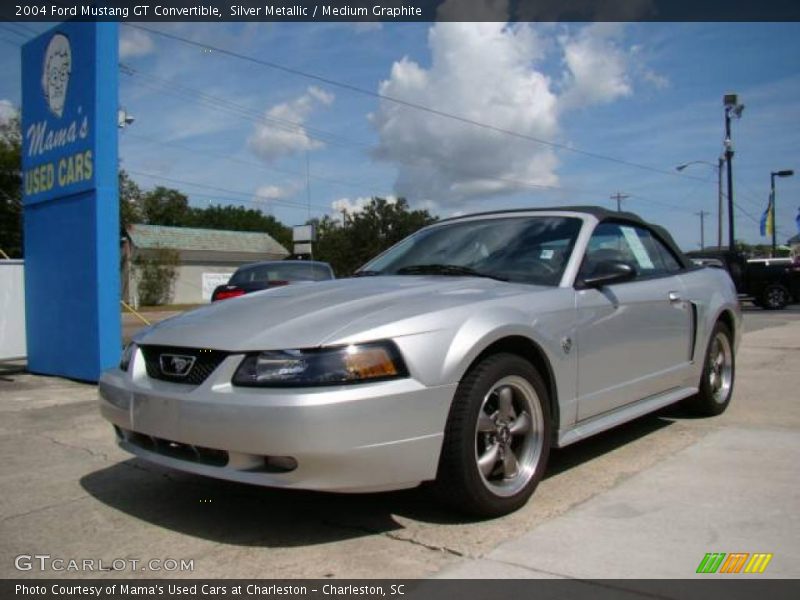 Silver Metallic / Medium Graphite 2004 Ford Mustang GT Convertible