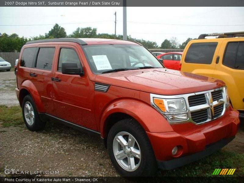 Sunburst Orange Pearl / Dark Slate Gray 2007 Dodge Nitro SXT