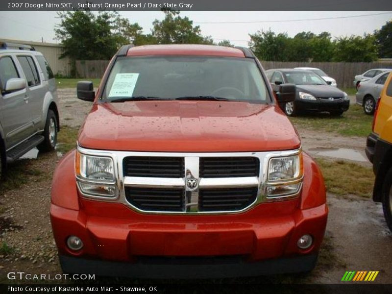 Sunburst Orange Pearl / Dark Slate Gray 2007 Dodge Nitro SXT