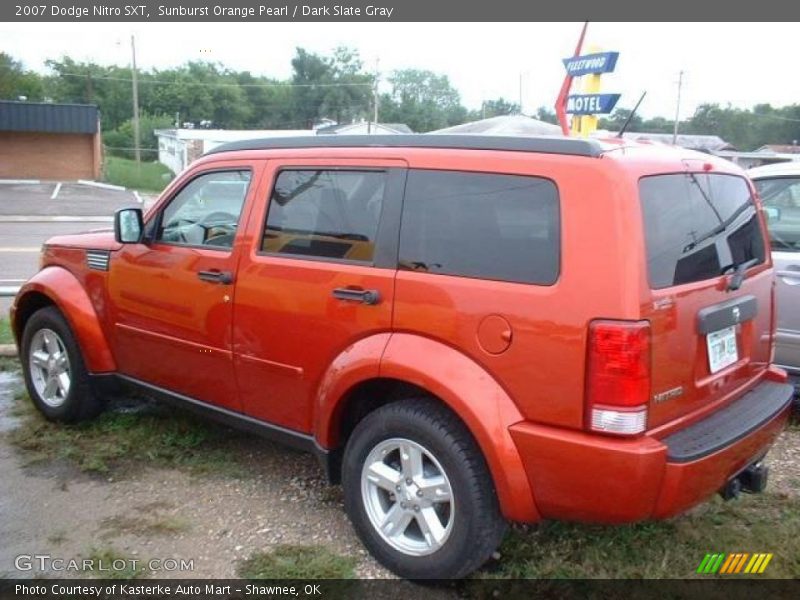 Sunburst Orange Pearl / Dark Slate Gray 2007 Dodge Nitro SXT