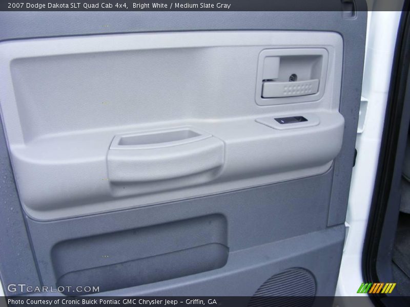 Bright White / Medium Slate Gray 2007 Dodge Dakota SLT Quad Cab 4x4