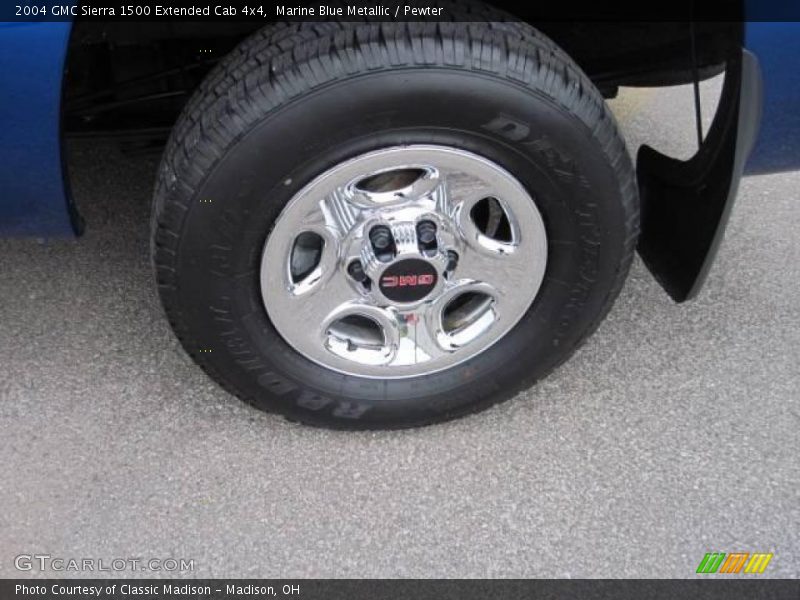 Marine Blue Metallic / Pewter 2004 GMC Sierra 1500 Extended Cab 4x4