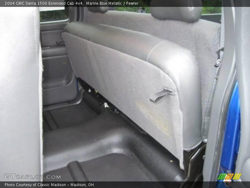 Marine Blue Metallic / Pewter 2004 GMC Sierra 1500 Extended Cab 4x4