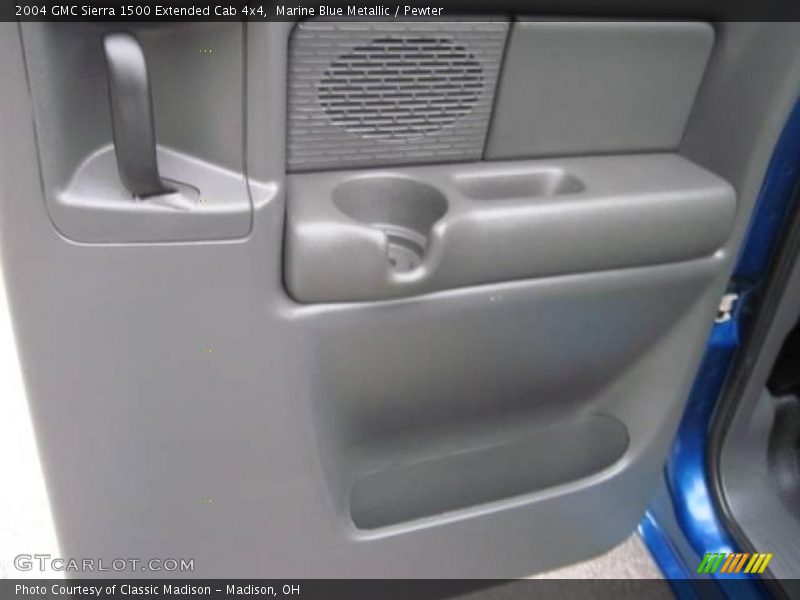 Marine Blue Metallic / Pewter 2004 GMC Sierra 1500 Extended Cab 4x4