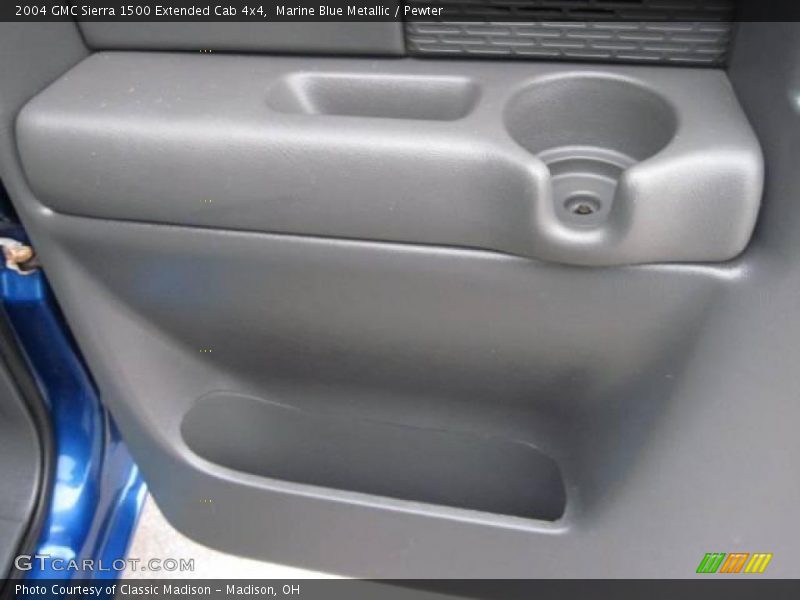 Marine Blue Metallic / Pewter 2004 GMC Sierra 1500 Extended Cab 4x4