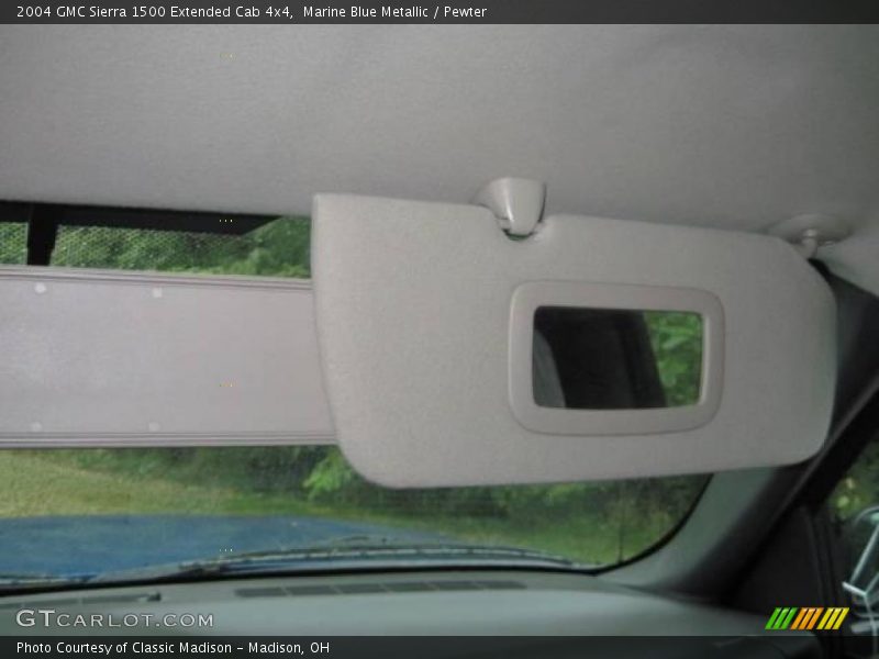 Marine Blue Metallic / Pewter 2004 GMC Sierra 1500 Extended Cab 4x4
