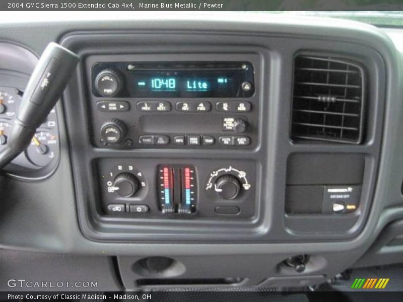 Marine Blue Metallic / Pewter 2004 GMC Sierra 1500 Extended Cab 4x4