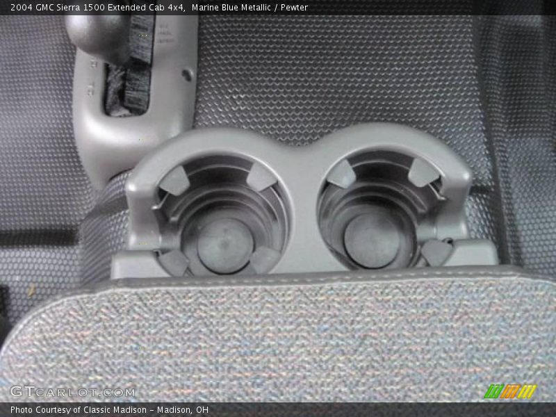 Marine Blue Metallic / Pewter 2004 GMC Sierra 1500 Extended Cab 4x4