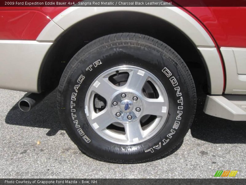 Sangria Red Metallic / Charcoal Black Leather/Camel 2009 Ford Expedition Eddie Bauer 4x4