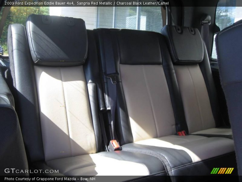 Sangria Red Metallic / Charcoal Black Leather/Camel 2009 Ford Expedition Eddie Bauer 4x4