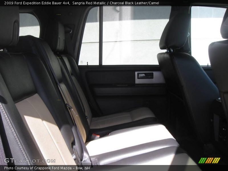 Sangria Red Metallic / Charcoal Black Leather/Camel 2009 Ford Expedition Eddie Bauer 4x4