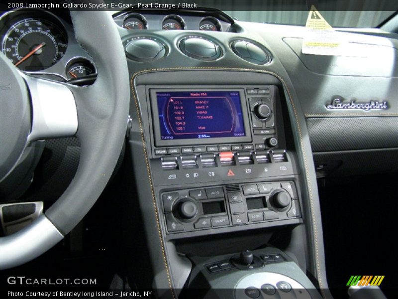 Pearl Orange / Black 2008 Lamborghini Gallardo Spyder E-Gear
