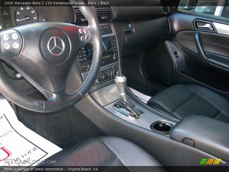 Black / Black 2005 Mercedes-Benz C 230 Kompressor Sedan
