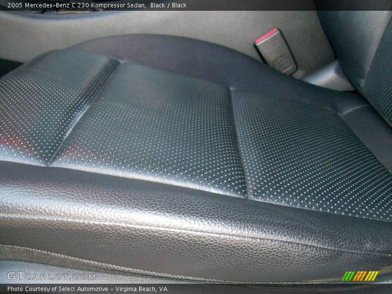 Black / Black 2005 Mercedes-Benz C 230 Kompressor Sedan