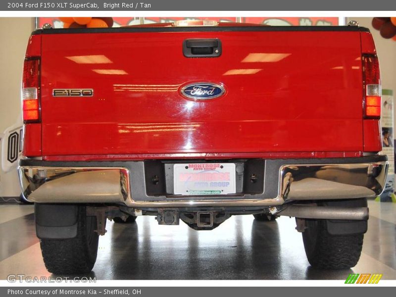 Bright Red / Tan 2004 Ford F150 XLT SuperCab