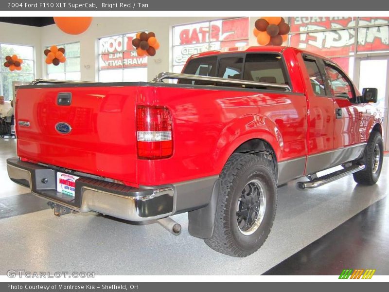 Bright Red / Tan 2004 Ford F150 XLT SuperCab