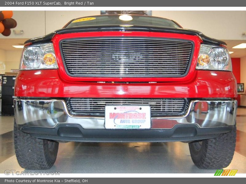 Bright Red / Tan 2004 Ford F150 XLT SuperCab