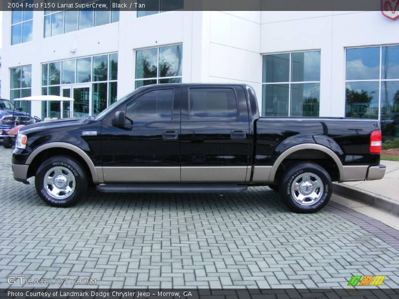 Black / Tan 2004 Ford F150 Lariat SuperCrew