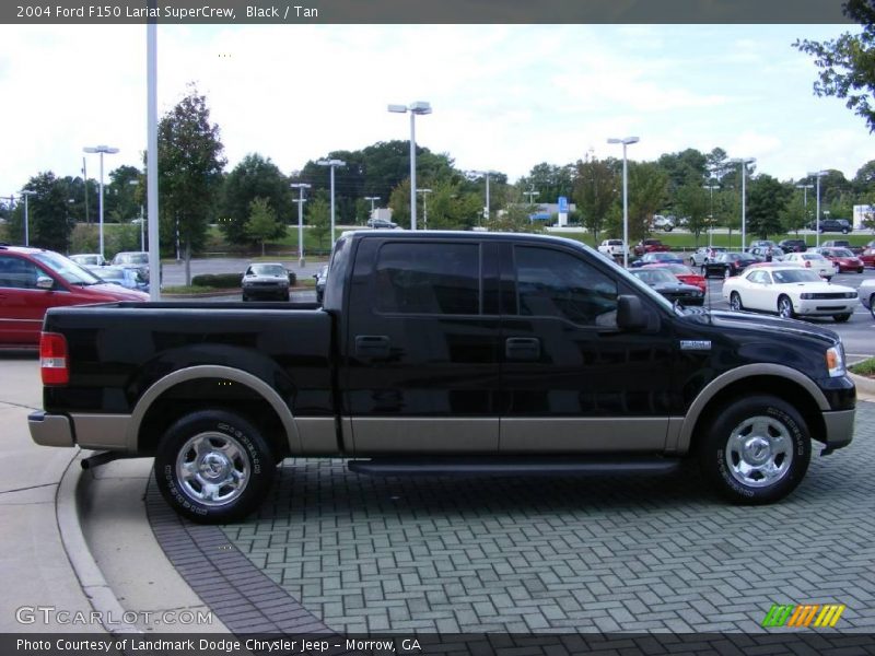 Black / Tan 2004 Ford F150 Lariat SuperCrew
