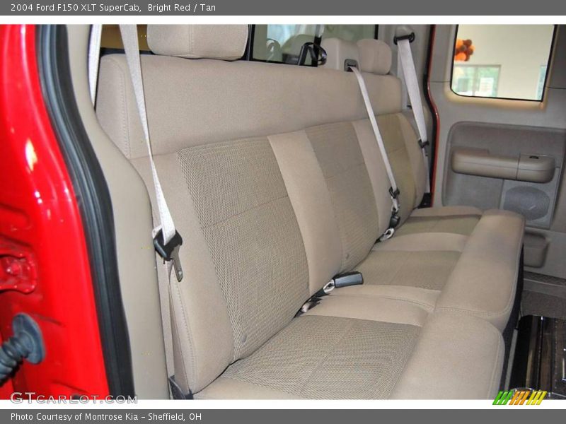 Bright Red / Tan 2004 Ford F150 XLT SuperCab