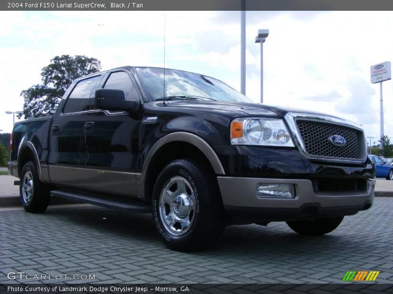 Black / Tan 2004 Ford F150 Lariat SuperCrew