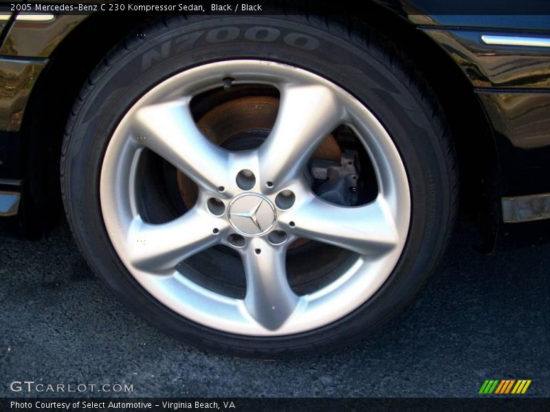 Black / Black 2005 Mercedes-Benz C 230 Kompressor Sedan