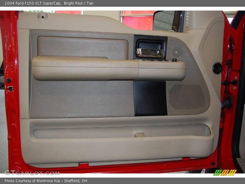 Bright Red / Tan 2004 Ford F150 XLT SuperCab