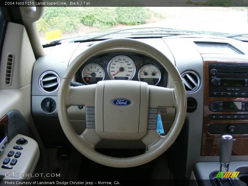 Black / Tan 2004 Ford F150 Lariat SuperCrew