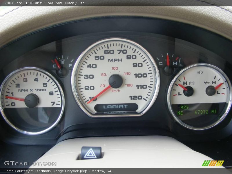 Black / Tan 2004 Ford F150 Lariat SuperCrew