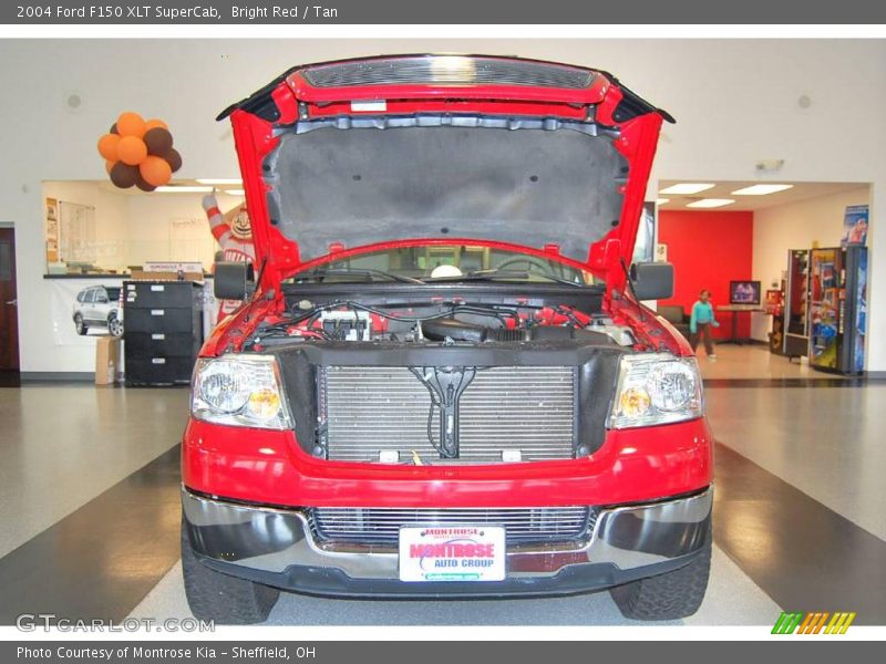 Bright Red / Tan 2004 Ford F150 XLT SuperCab