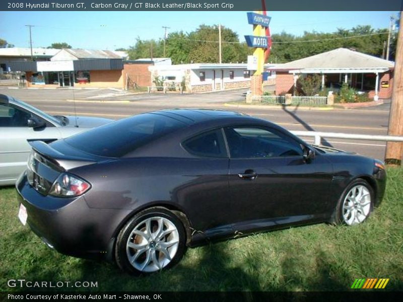 Carbon Gray / GT Black Leather/Black Sport Grip 2008 Hyundai Tiburon GT