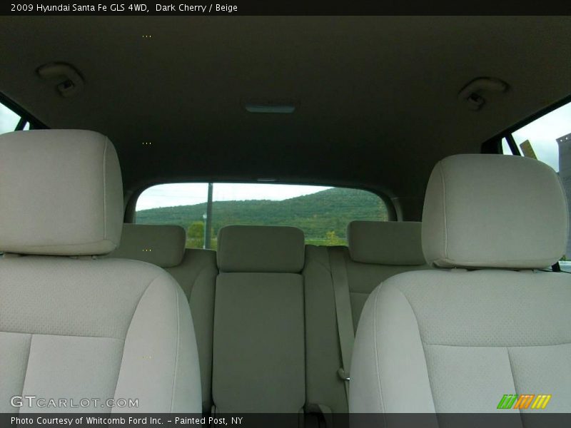 Dark Cherry / Beige 2009 Hyundai Santa Fe GLS 4WD